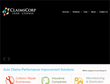 Tablet Screenshot of claimscorpinc.com